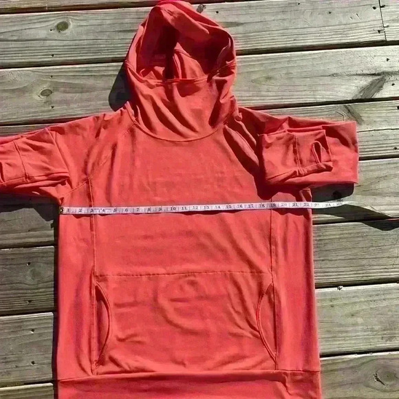 Lands End women’s active wear large pullover with cowl neck hooded pouch pocket - Picture 4 of 10